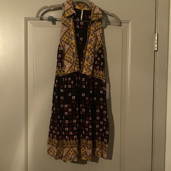 Free People “Charlotte Sleeveless Top” lightweight tunic multicolor| Sz XS|P - Picture 4 of 9